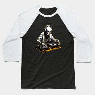 DJ Skeleton Baseball T-Shirt